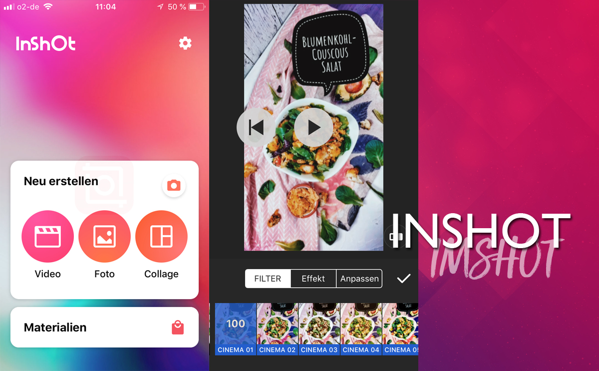 InShot App für Instagram Stories und Videobearbeitung per Smartphone